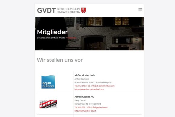 GVDT – Gewerbeverein Dinhard-Thurtal